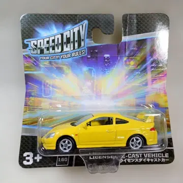 WELLY 혼다 인테그라 타입 R 노랑 1/60 스케일 미니카