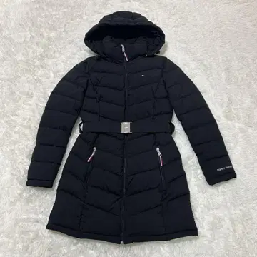 [ 새상품급 ] 타미힐피거 다운 코트 스트레치 내수압 A라인 벨트 포함