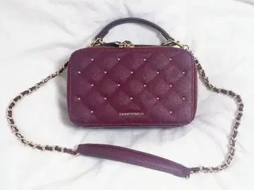 사만사 베가 리버서블 숄더 와인 레드