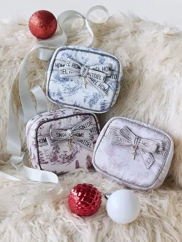 스나이델 홈 로고 리본 홀리데이 주이 파우치