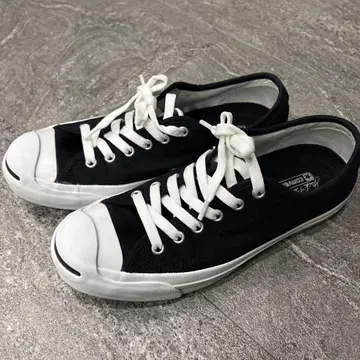 컨버스 잭 퍼셀 블랙 스니커즈 중고품