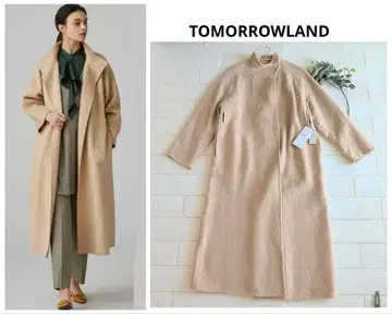 새상품 TOMORROWLAND 슈퍼 더블 페이스 벨티드 코트