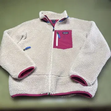 patagonia 플리스 자켓 핑크 키즈 X L 사이즈