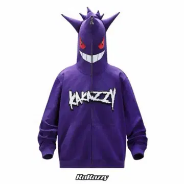 [ Kakazzy ] Full Zip Hoodie Purple 겐가