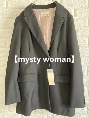 새상품 [ mysty woman ] 미스티우먼 테일러드 자켓 블랙 M