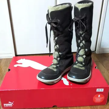 Puma 브라운 롱 부츠 22.5cm