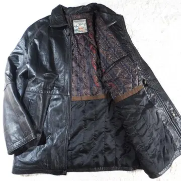 램 가죽 코트 Sky Wear SCANDINAVIA 양가죽 블랙 L