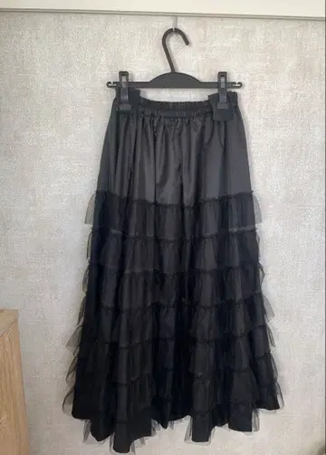 unminou 캉캉 스커트 블랙