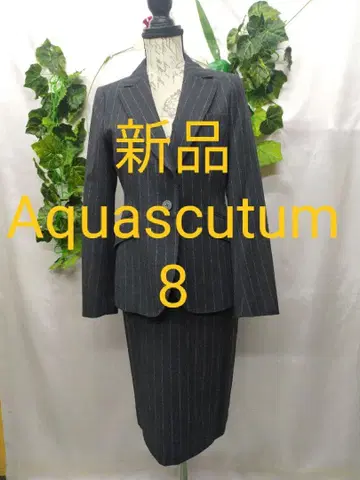 미사용 새상품 아쿠아 스큐텀 수트 UK8 7호 플라넬 스트라이프