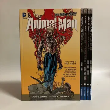 아메리칸 코믹스 애니멀맨 ANIMAL MAN 전 5권 세트 영문판