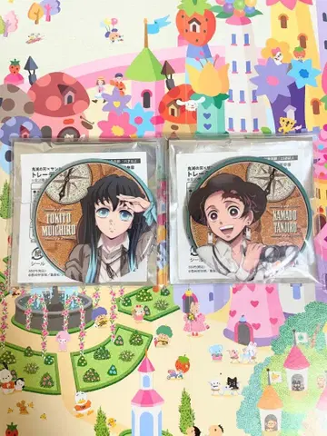 귀멸의 칼날 토키토 무이치로 카마도 탄지로 텐보우파크 캔뱃지