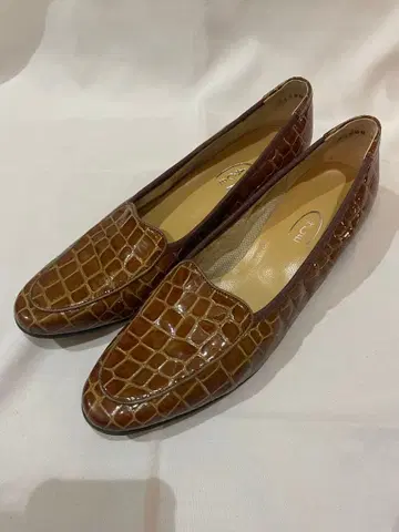 브라운 크로커다일 패턴 로퍼 ACE 가을/겨울 신발 에이스 슈즈