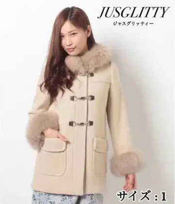 JUSGLITTY(저스길리티) 퍼 비트 더플 코트