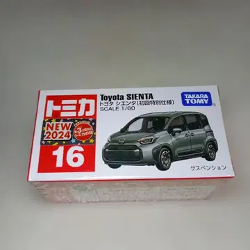 토미카 16 도요타 시엔타 초회 특별 사양 1/60 스케일 미니카 레어!