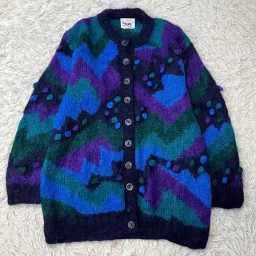 Lorraine Laban 빈티지 90's 모헤어 혼방 롱 가디건