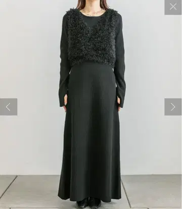 mystic 니트 베스트 원피스 세트