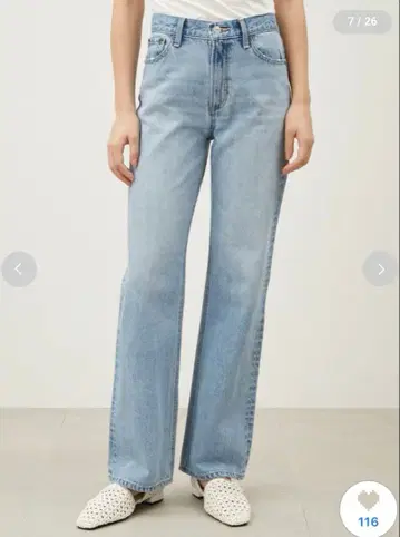 [ Mila Owen ] 미드 라이즈 스트레이트 데님 팬츠 [ 워셔블 ]