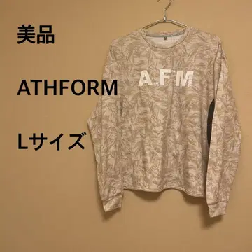 [새상품급] ATHFORM/남성용/긴팔/의류/러닝/베이지/패턴/스포츠