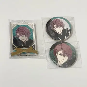 우타카타노 유크로니아 캔뱃지 리본 타이 아크릴 플레이트 키체인 요리