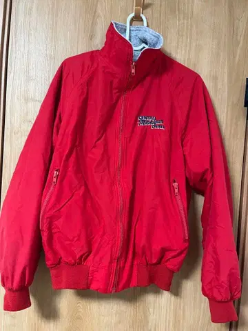 80s nylon fleece jacket