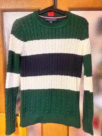 TOMMY HILFIGER 케이블 니트 M 사이즈 미사용 새상품