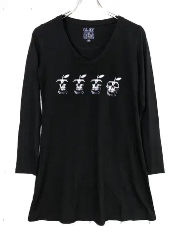 GLAY ARENA TOUR 2009 구제 의류 스컬 사과 튜닉