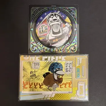 원피스 벌스데이 호일 아크릴 카루 캔뱃지 명장면