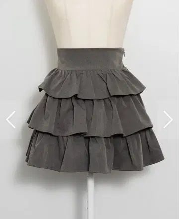 pium 티어드 프릴 미니 스커트