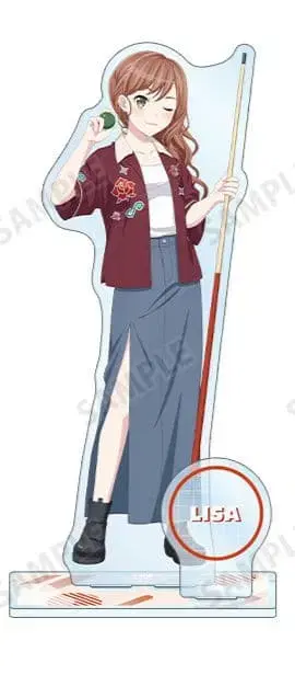 뱅드림 x ROUND1 아크릴 스탠드 (이마이 리사/볼링 셔츠 ver.)