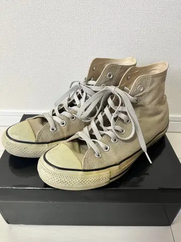 [ converse ] 베이지 하이컷 스니커즈