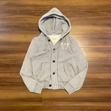 Abercrombie&Fitch 버튼 후드티 그레이 M