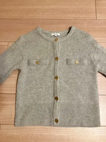 PLST 가디건 엑스트라 파인 울 크루 가디건