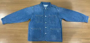 르멜란지 데님 커버올 자켓