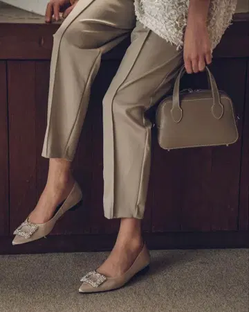 OHGA 마쉬멜로우 팬츠 토프 S 사이즈