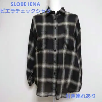 SLOBE IENA 비에라 체크 루즈 셔츠