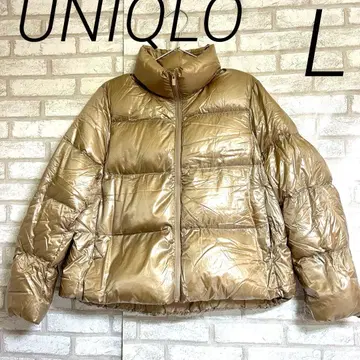 새상품급 UNIQLO 울트라 라이트 다운 샤이니 베이지 L