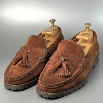 [컨디션 최상] 25.5cm BALLY 발리 스웨이드 가죽 태슬 로퍼