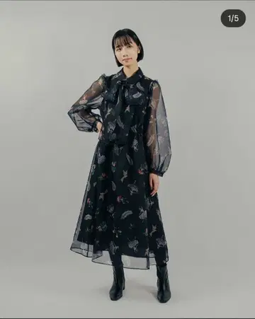 로이스크레용 발레리나 브로치 원피스