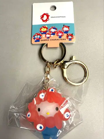 오사카 만박 산리오 미야쿠미야쿠 클리어 키링 키티