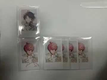 니지산지 6주년 랜덤 폴라로이드풍 카드 사에구사 아키나/아카기 웬