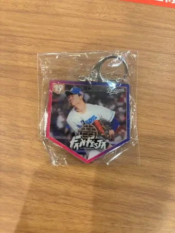 주니치 드래곤즈 가챠 팬 페스티벌 한정판 아크릴 키링 타카하시 히로토