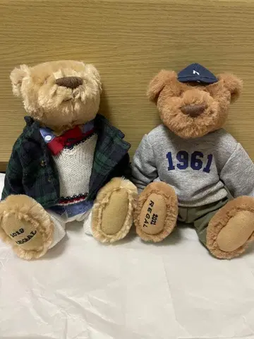 REGAL 봉제 인형 곰 2개 세트