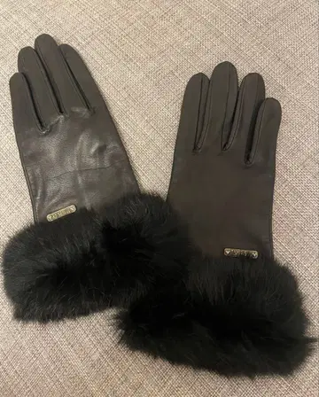 ANNSUI 안나수이 가죽 퍼 포함 장갑 블랙 새상품