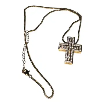 골드 크로스 펜던트 목걸이