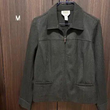 [ 미사용 새상품 ] 다크 그레이 지퍼 달린 자켓