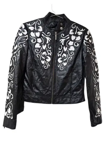 Black Rivet Single Rider Jacket leather