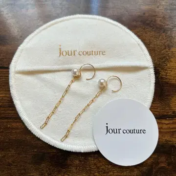 [ 미사용 새상품 ] jour couture 펄 장식 골드 귀찌