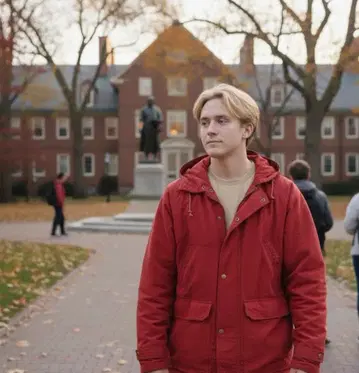 HARVARD 마운틴 후드티 L 사이즈 빨간색