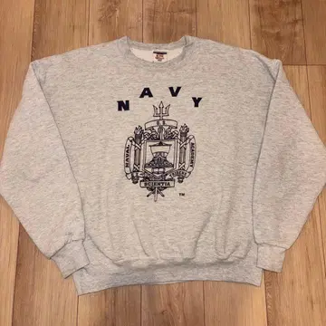 미군 US NAVY 맨투맨 JERZEES 그레이