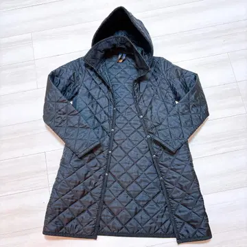 LAVENHAM 라벤햄 퀼팅 코트 후드 탈부착 가능 36 블랙